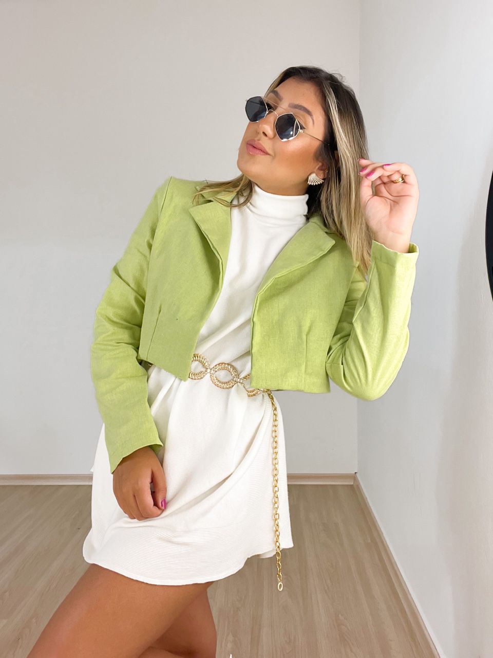 Blazer Cf Curto Verde