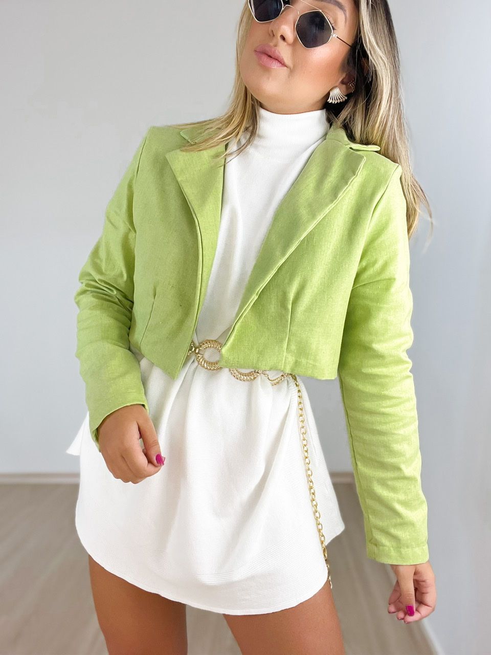 Blazer Cf Curto Verde