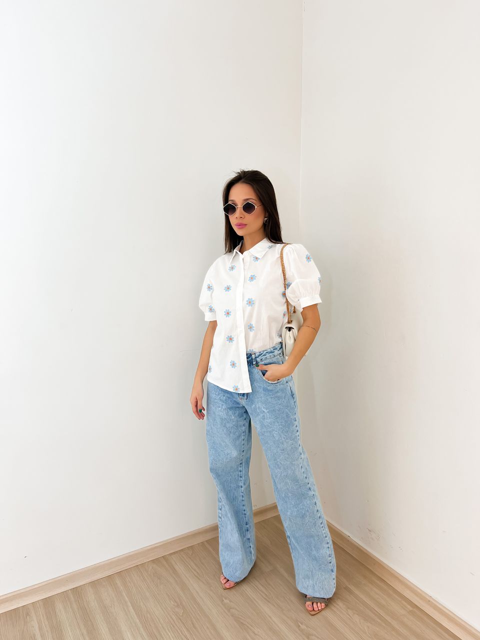CAMISA ANA CLARA FLOR OFF