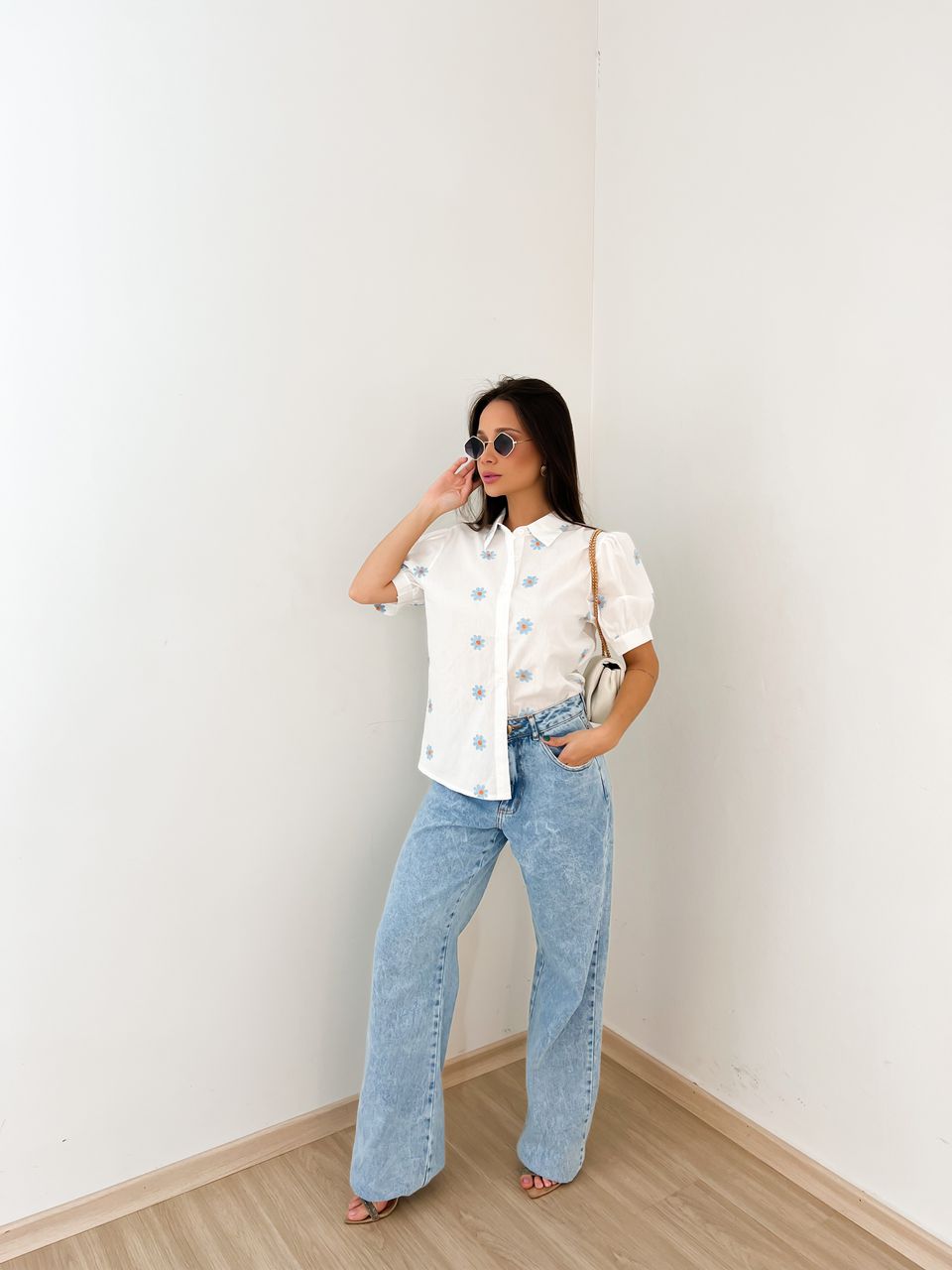 CAMISA ANA CLARA FLOR OFF