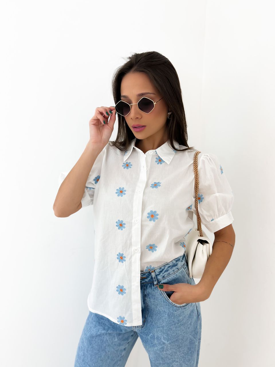 CAMISA ANA CLARA FLOR OFF