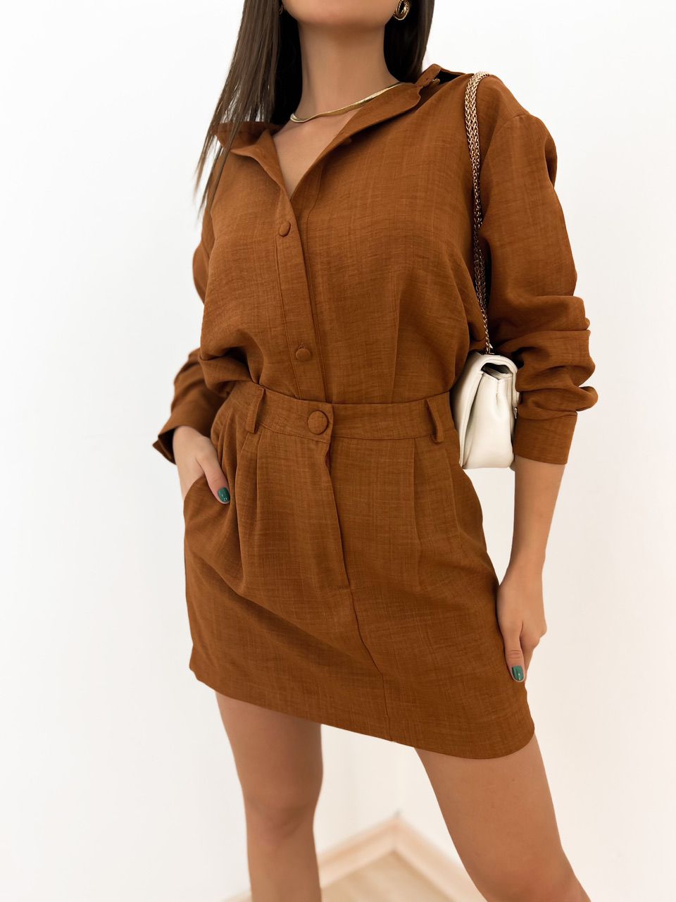 CAMISA CLARISSE Marrom