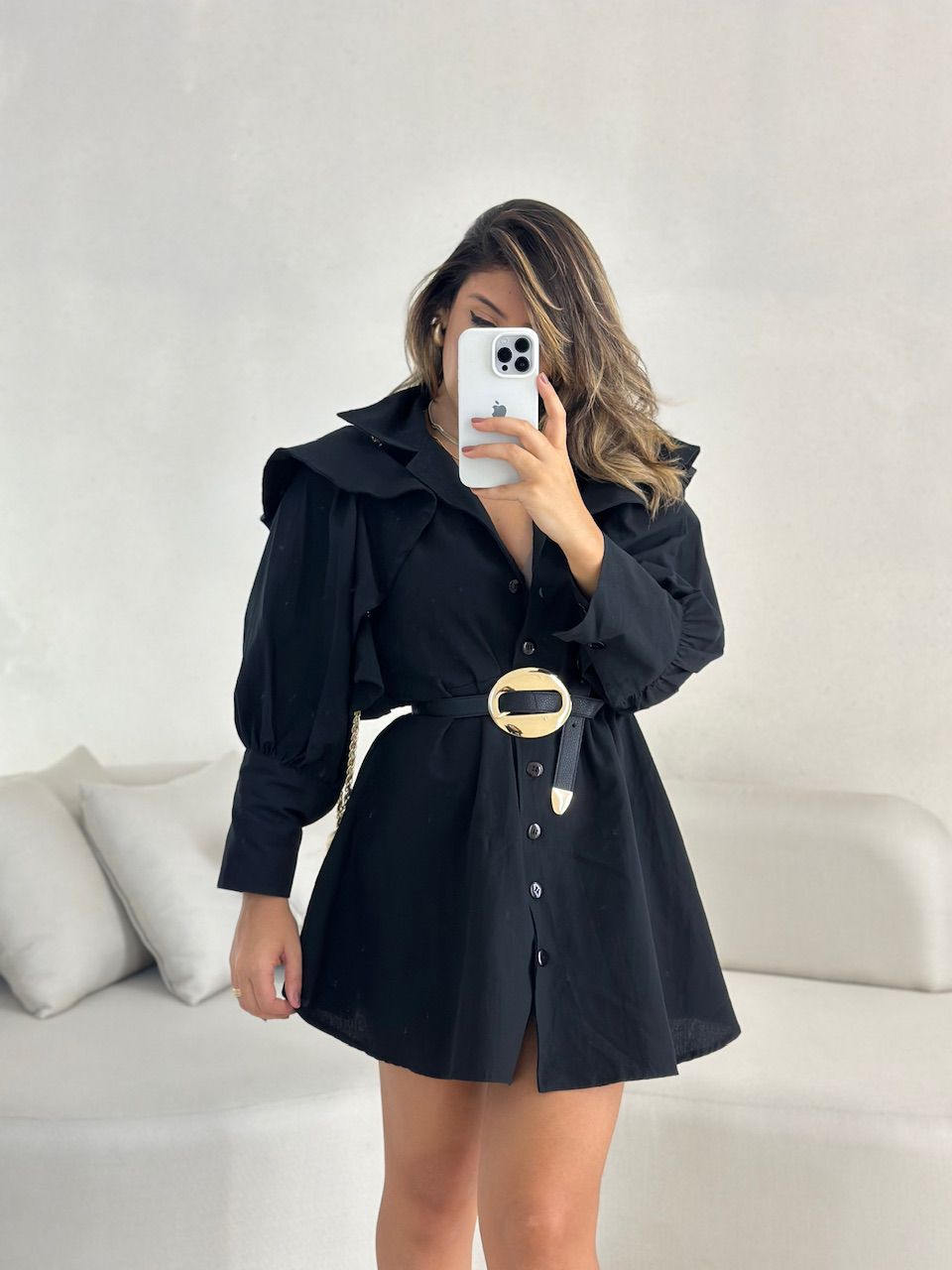 VESTIDO MARIA EDUARDA PRETO