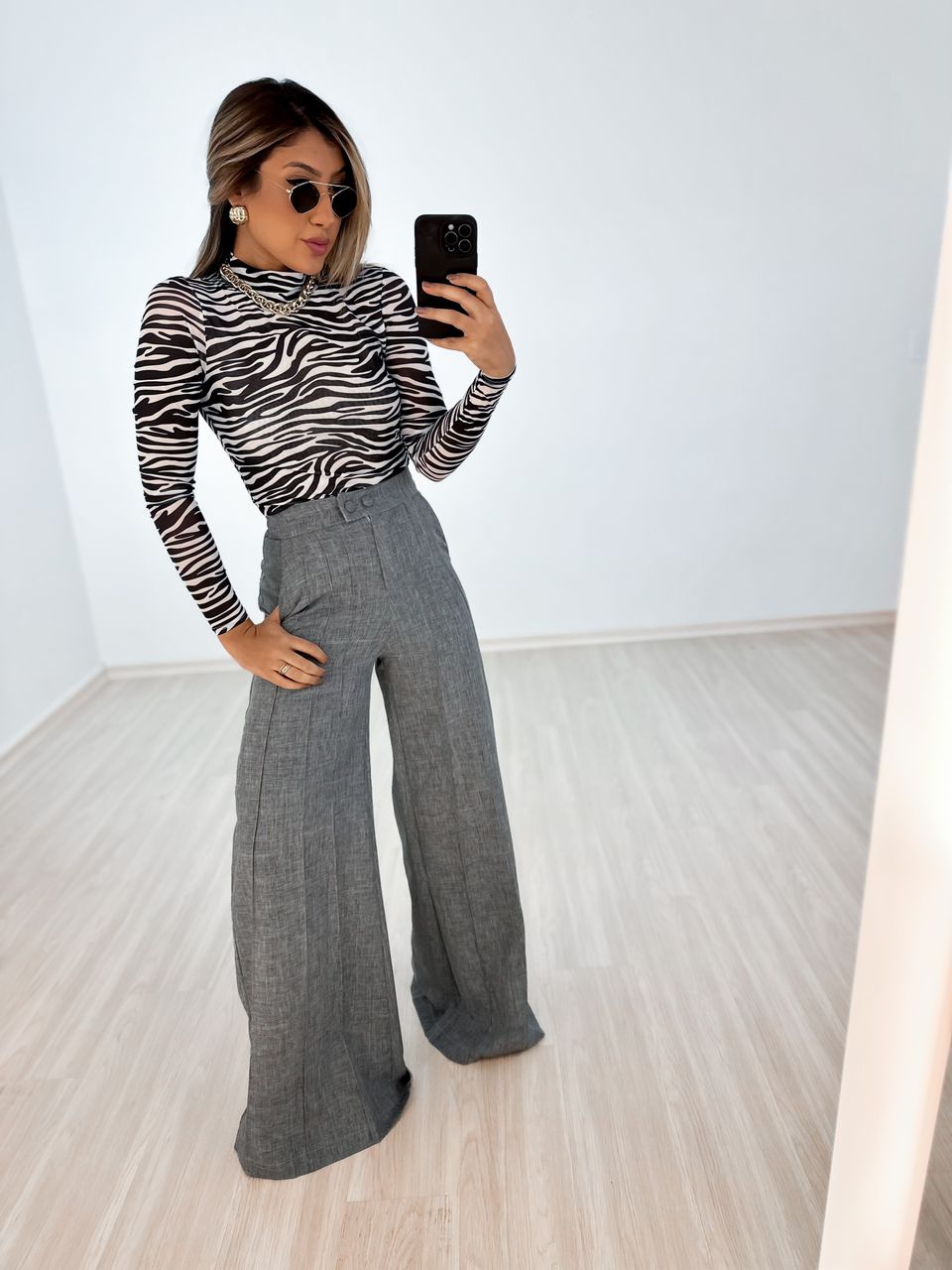 BLUSA TULE ZEBRA branca