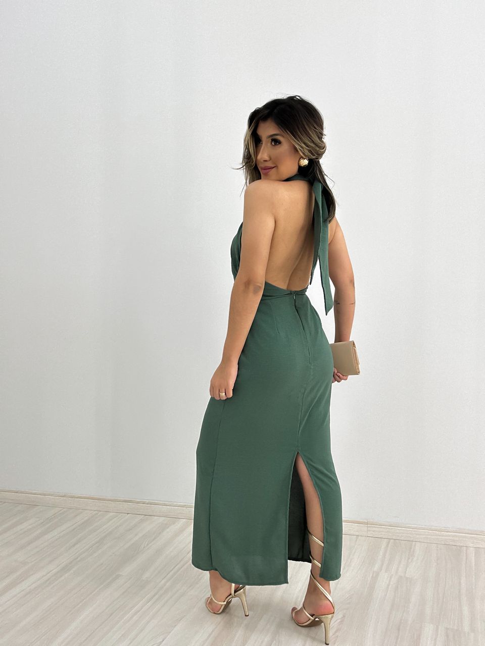 VESTIDO BARBIE MIDI CF VERDE