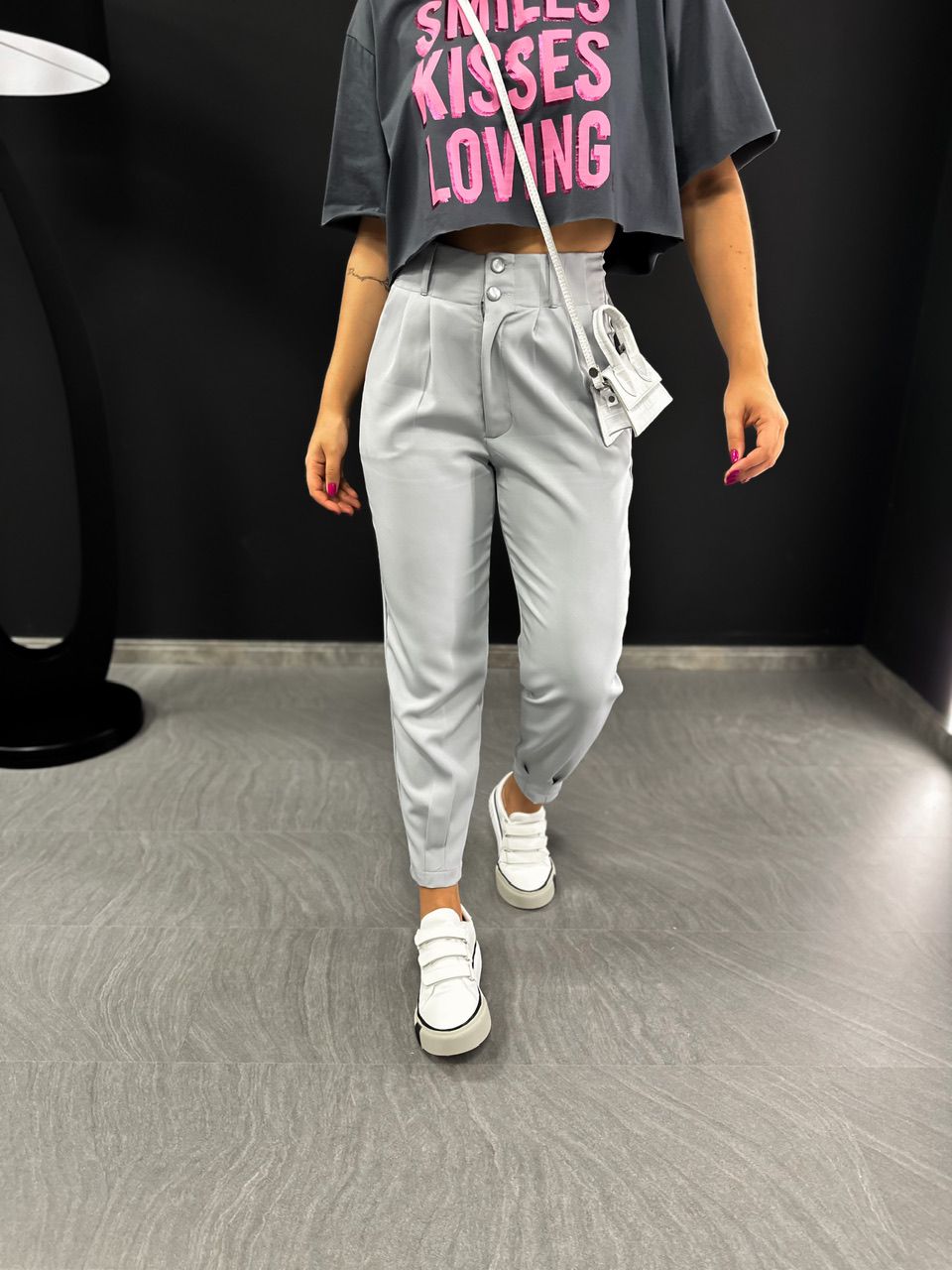 CALÇA ANA CAROLINA CENOURA Cinza