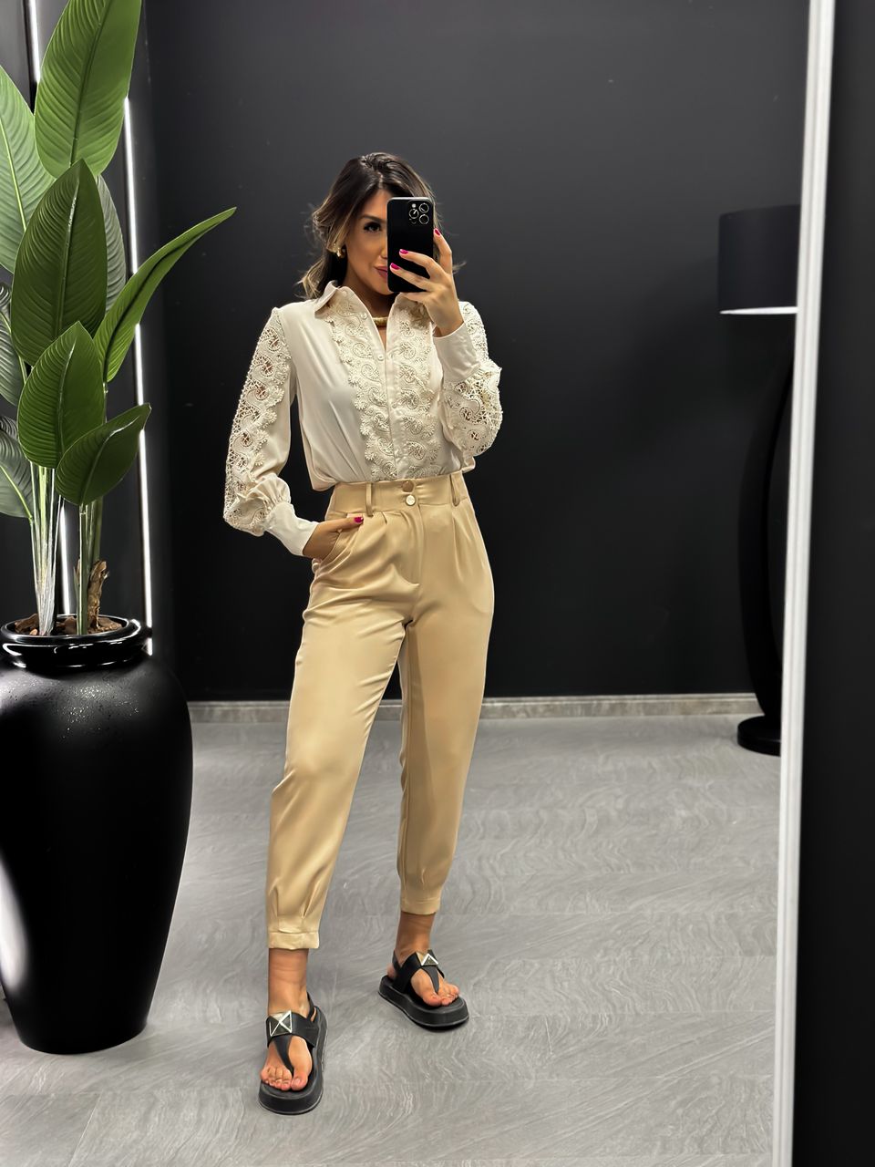 CALÇA ANA CAROLINA CENOURA Nude