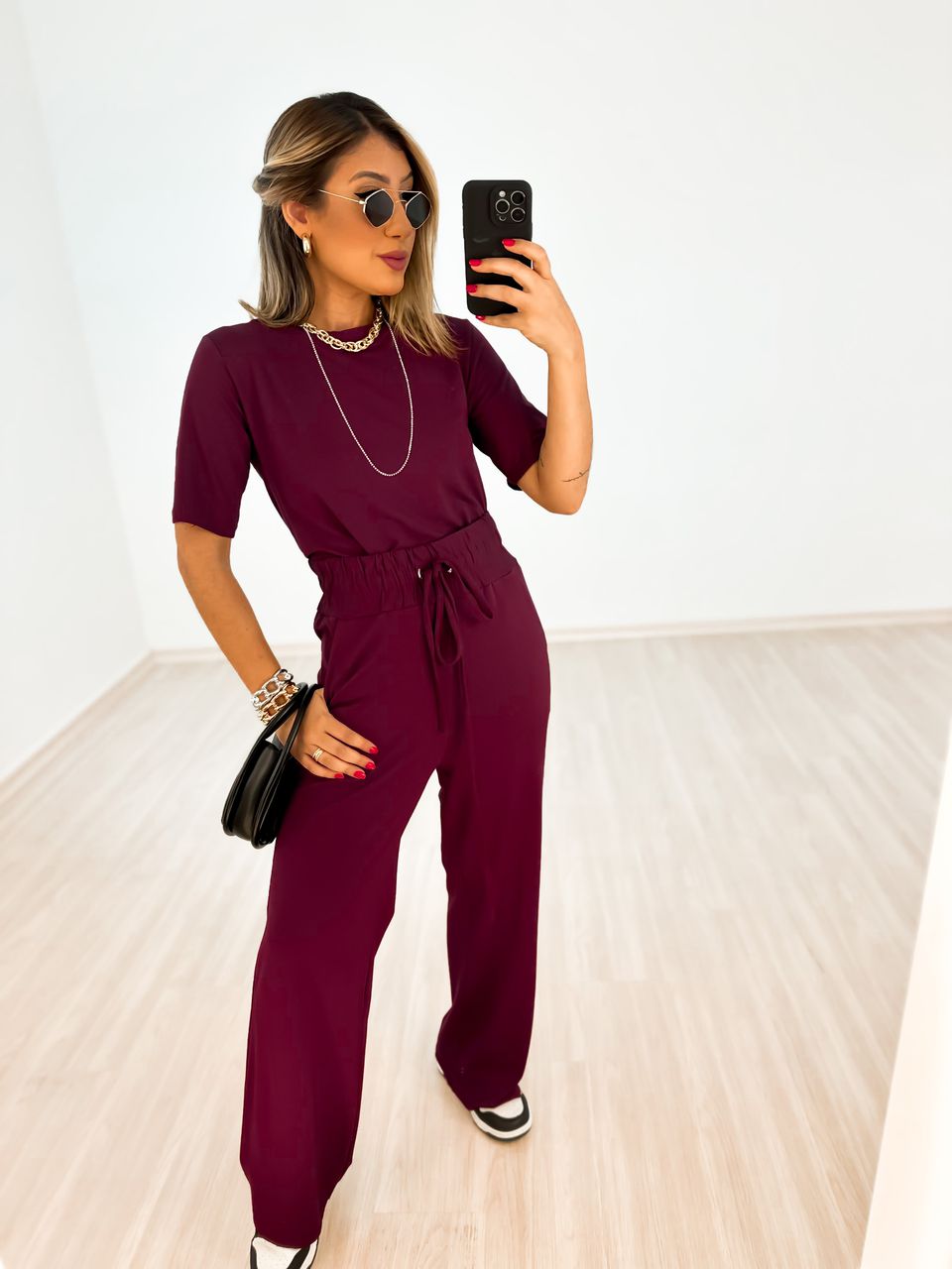 CALÇA MOLETINHO PANTALONA Marsala - 0038360053 - CAROLLA FERRARO