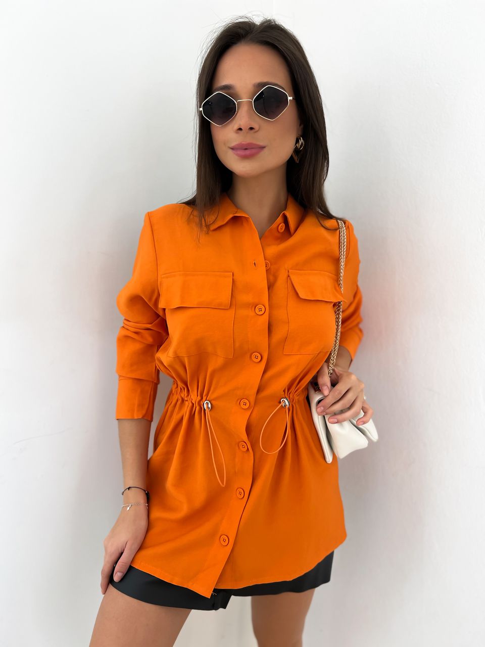 CHEMISE YARA Laranja - 0042370068 - CAROLLA FERRARO