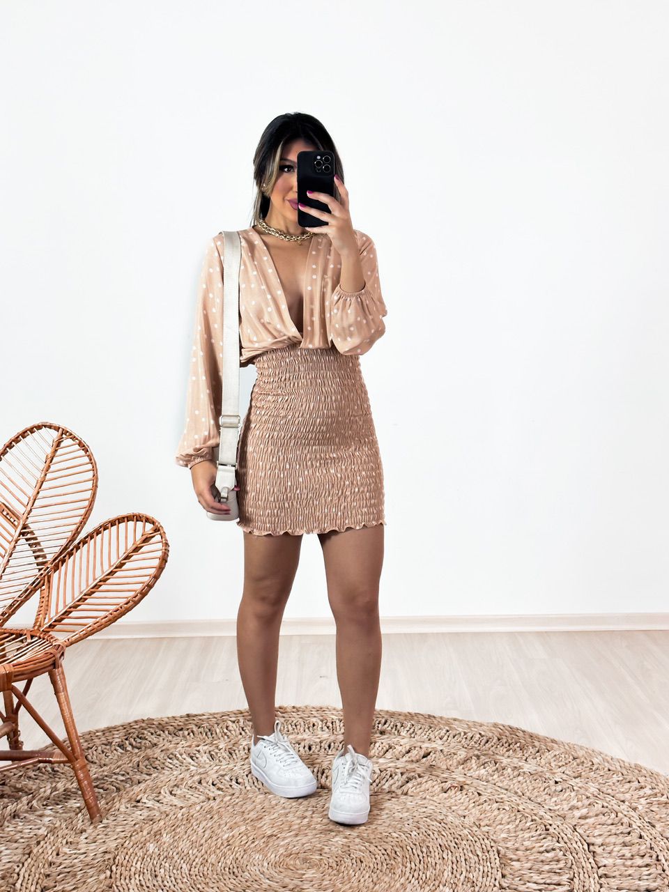 VESTIDO KEILA POA Nude