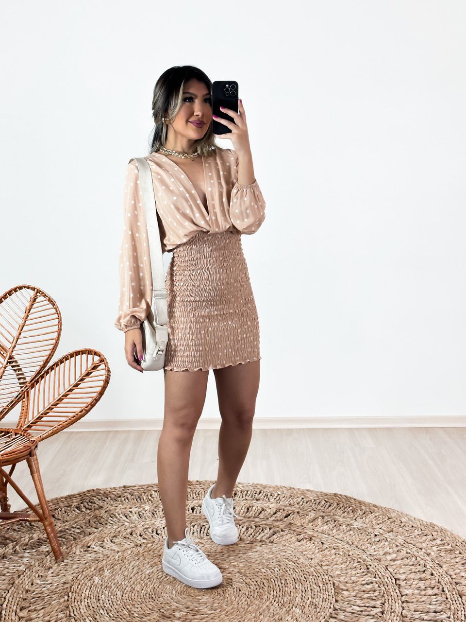VESTIDO KEILA POA Nude
