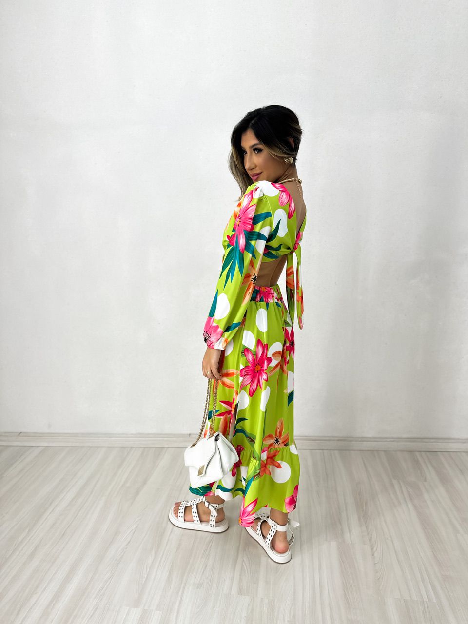 VESTIDO DAIANE FLORAL LIMA