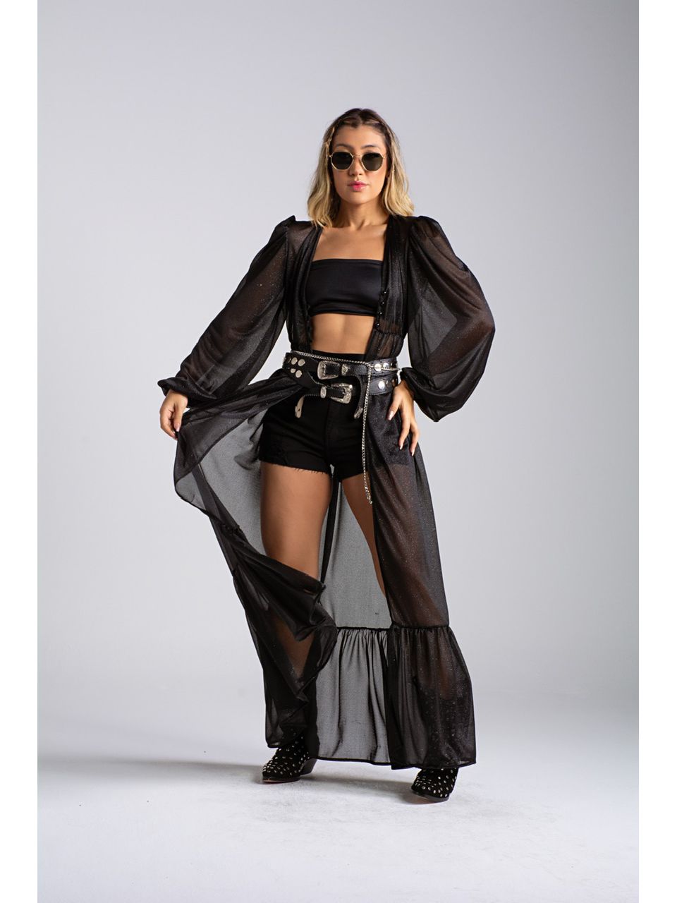 KIMONO CF SKY preto