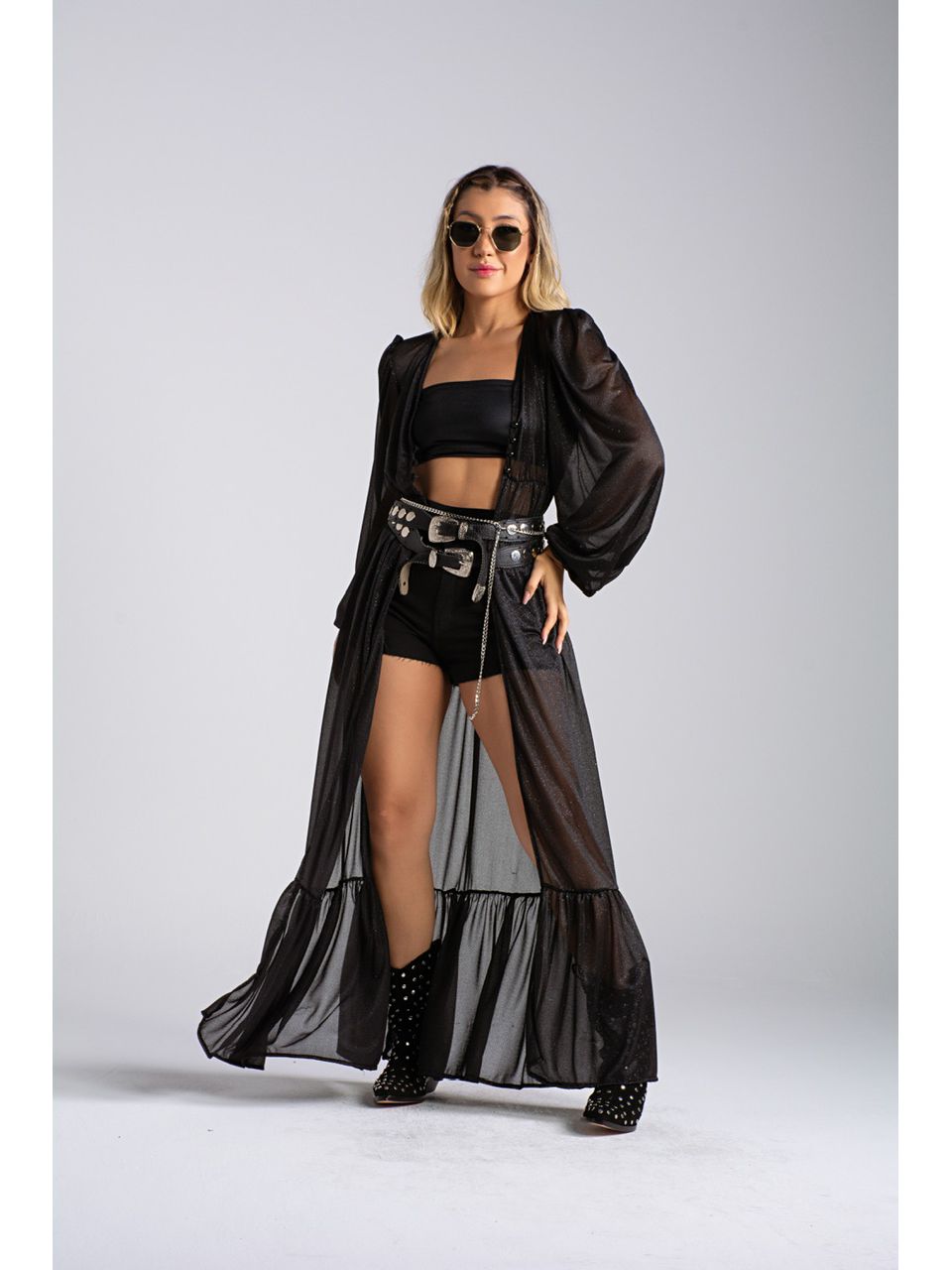 KIMONO CF SKY preto