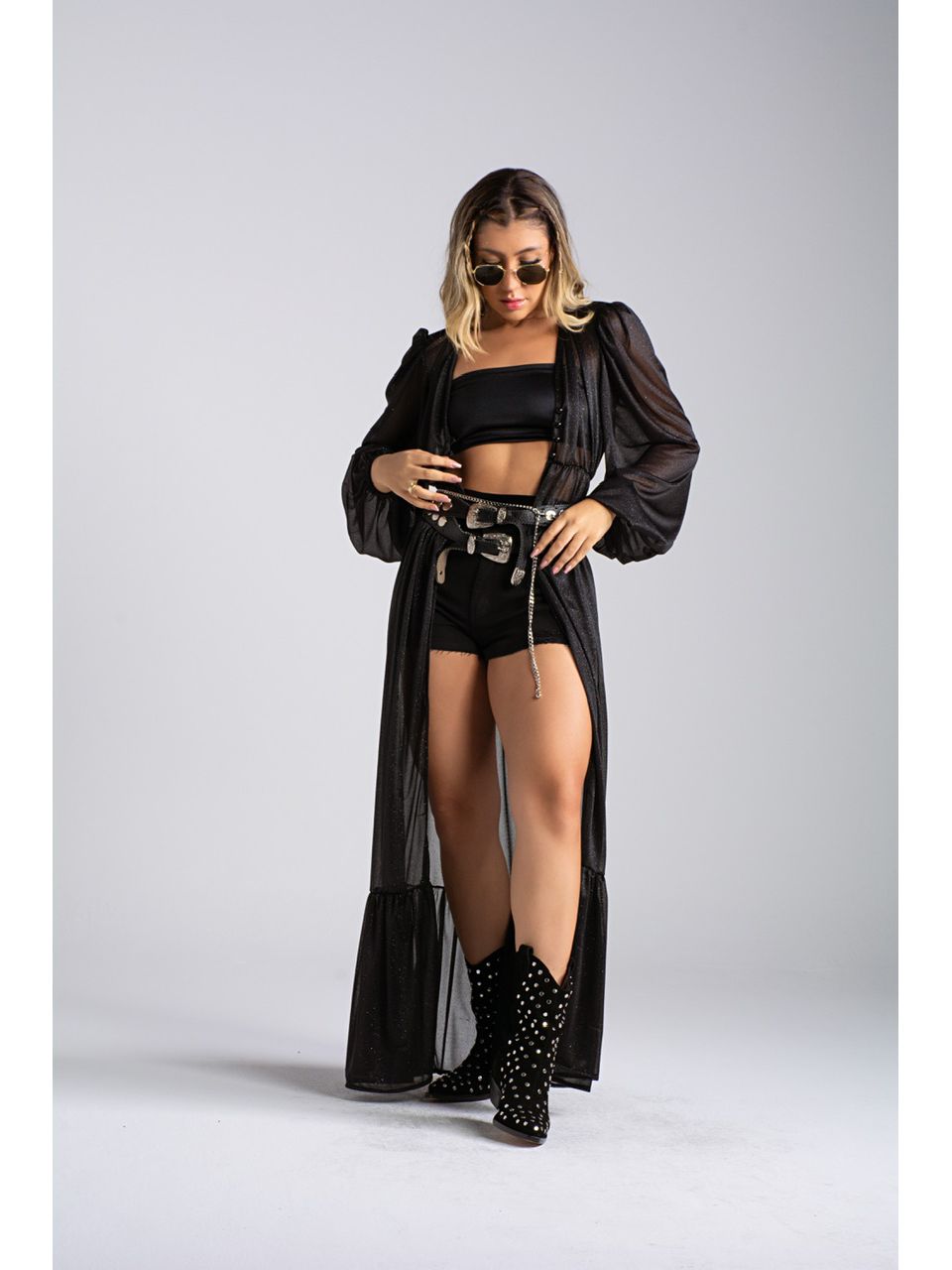 KIMONO CF SKY preto