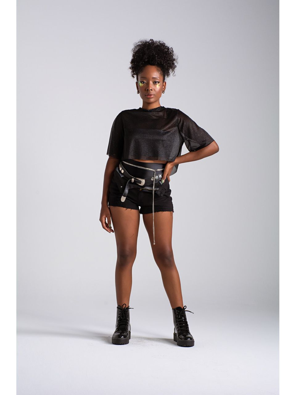 CROPPED CF BABY preto