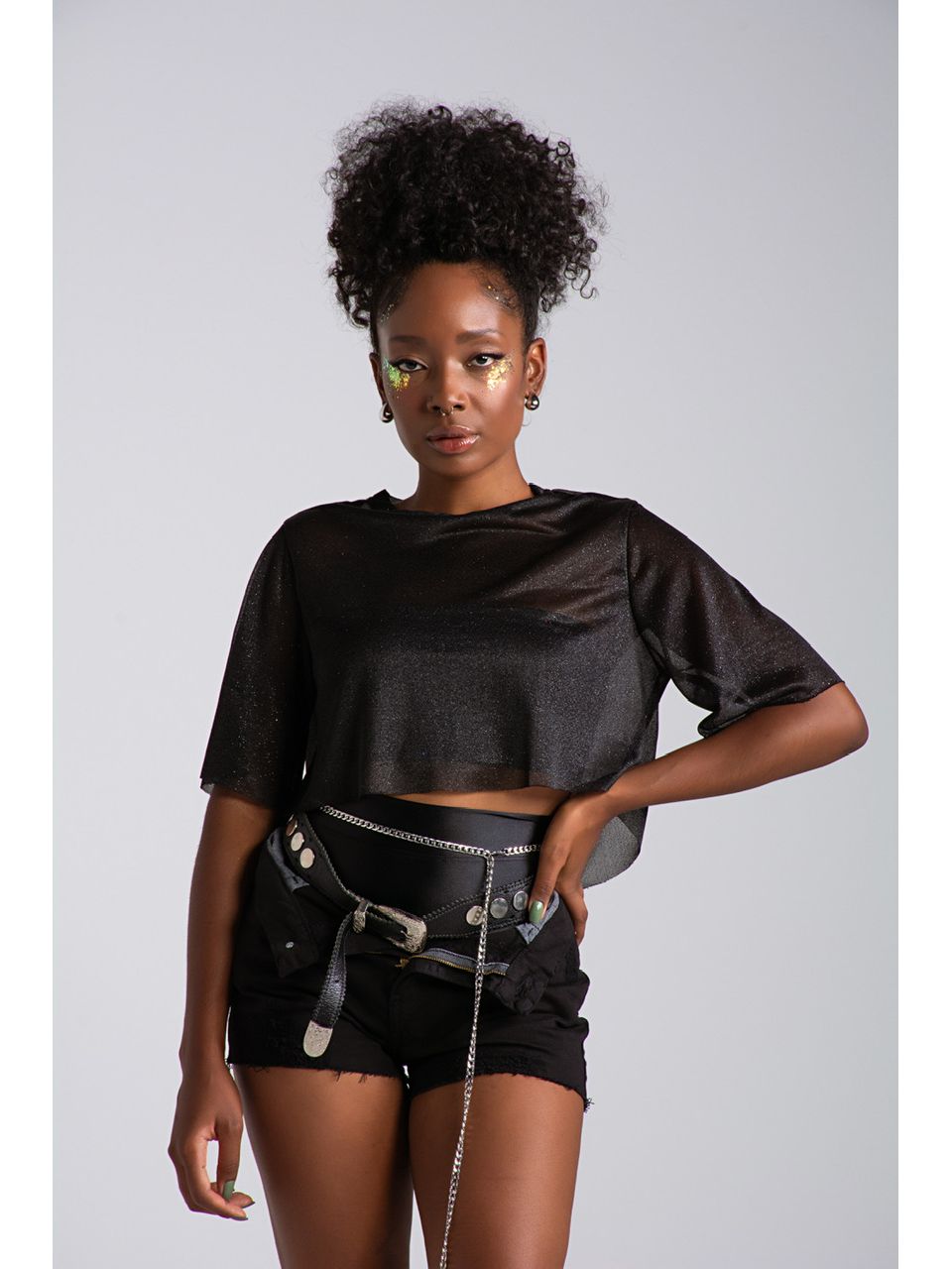 CROPPED CF BABY preto
