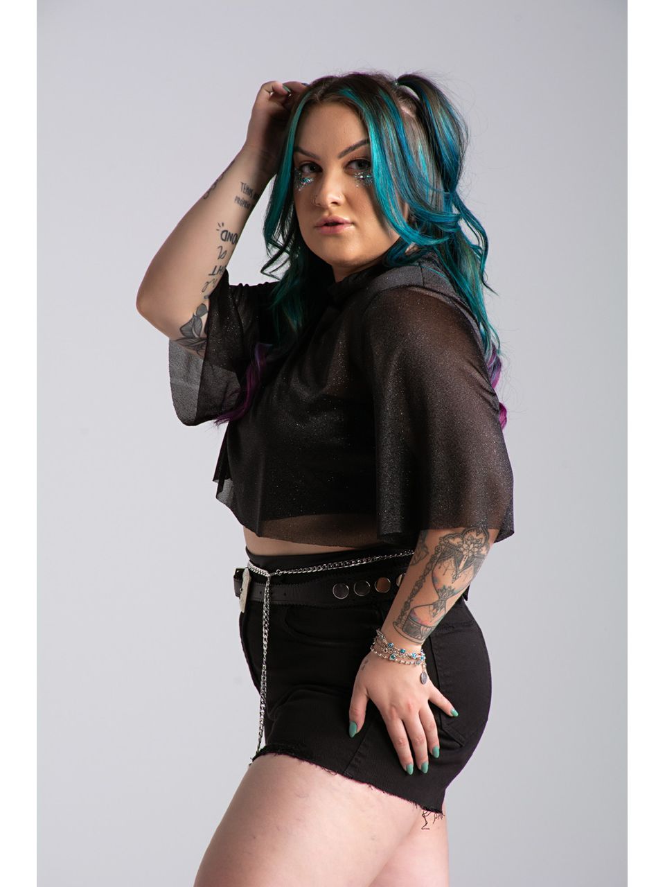 CROPPED CF BABY preto