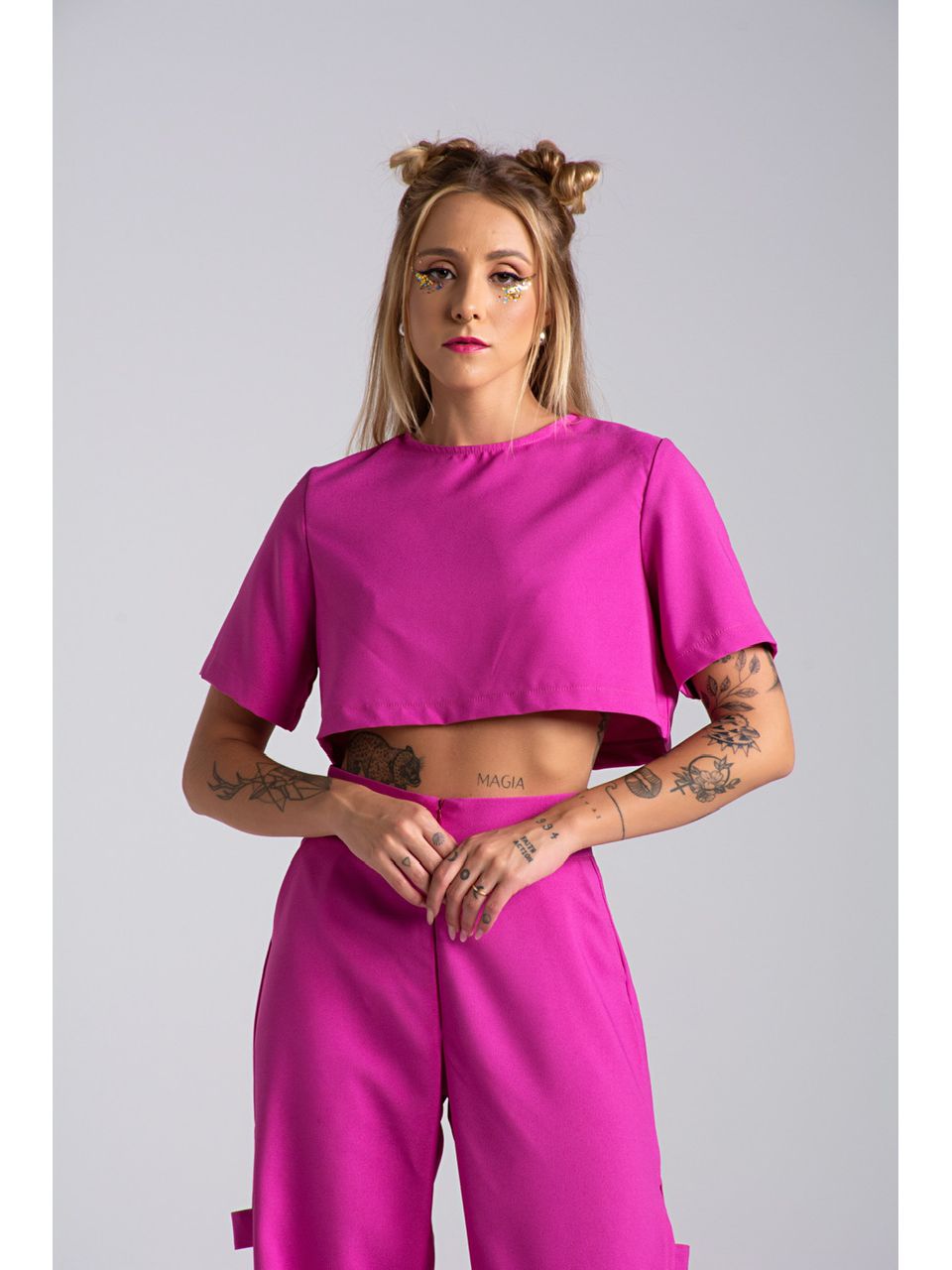CROPPED CF NICOLY FUCSIA - 0035630120 - CAROLLA FERRARO