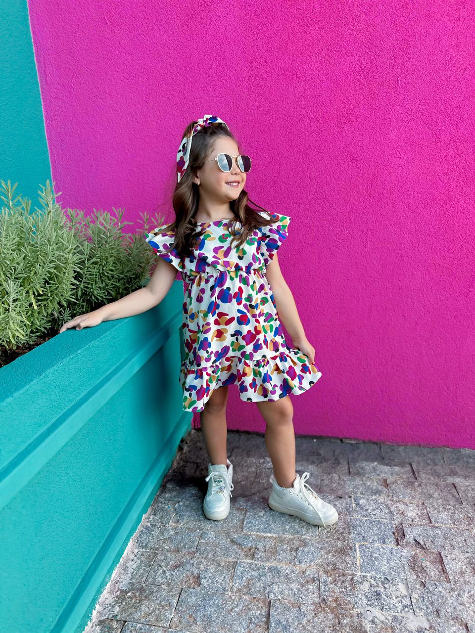 VESTIDO CF AQUARELA KIDS Estampado