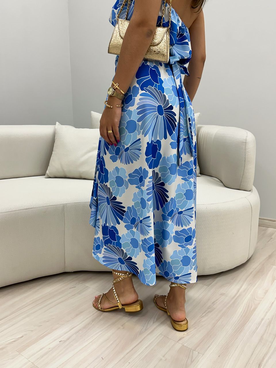 SAIA CF ENVELOPE ESTAMPADA AZUL FLORAL