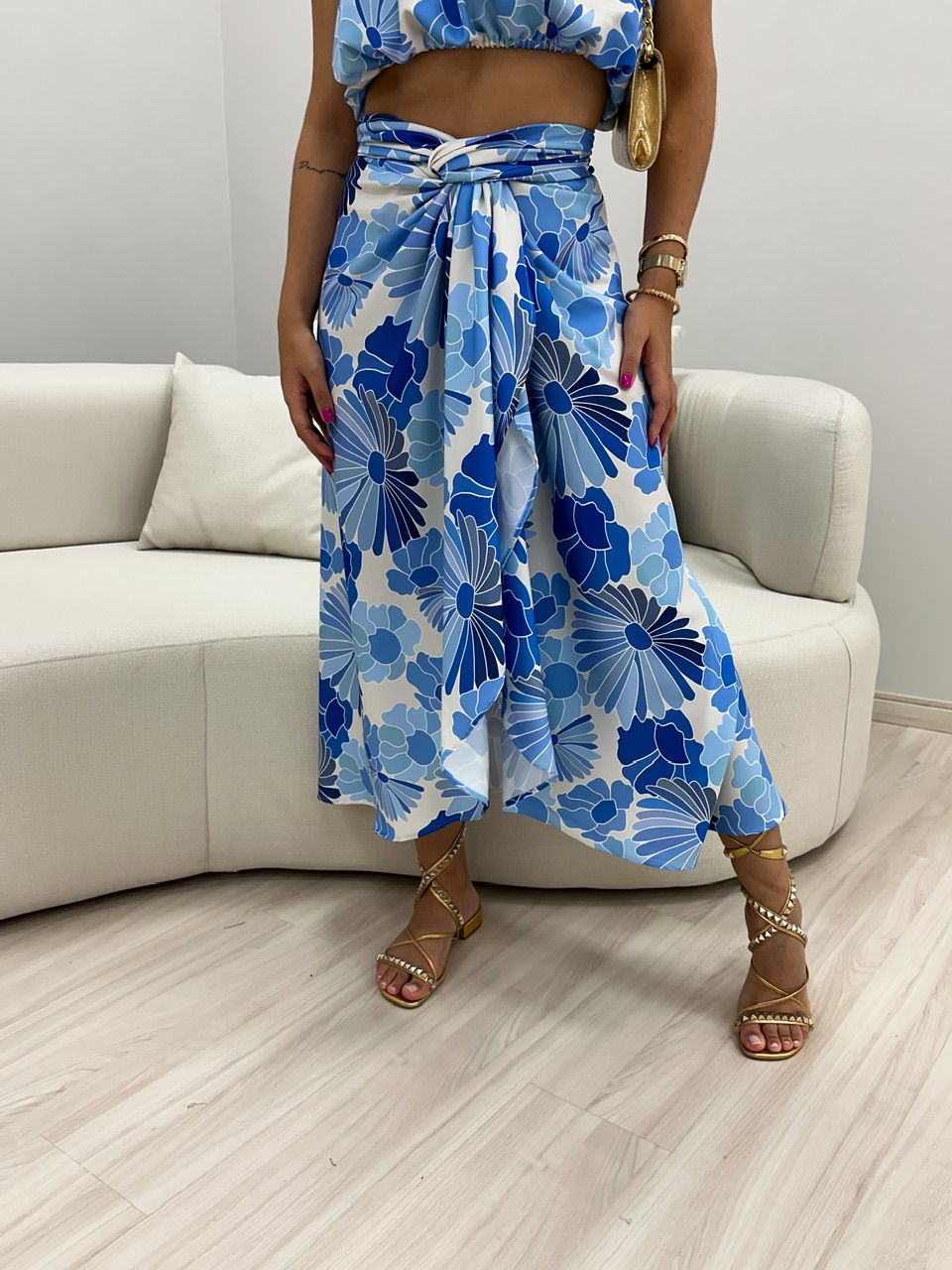 SAIA CF ENVELOPE ESTAMPADA AZUL FLORAL