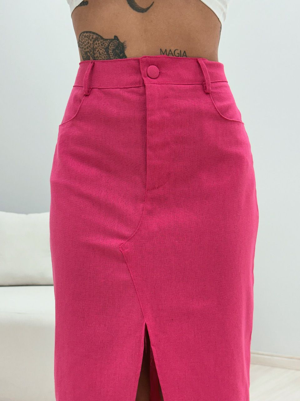 SAIA CLARA MIDI ROSA