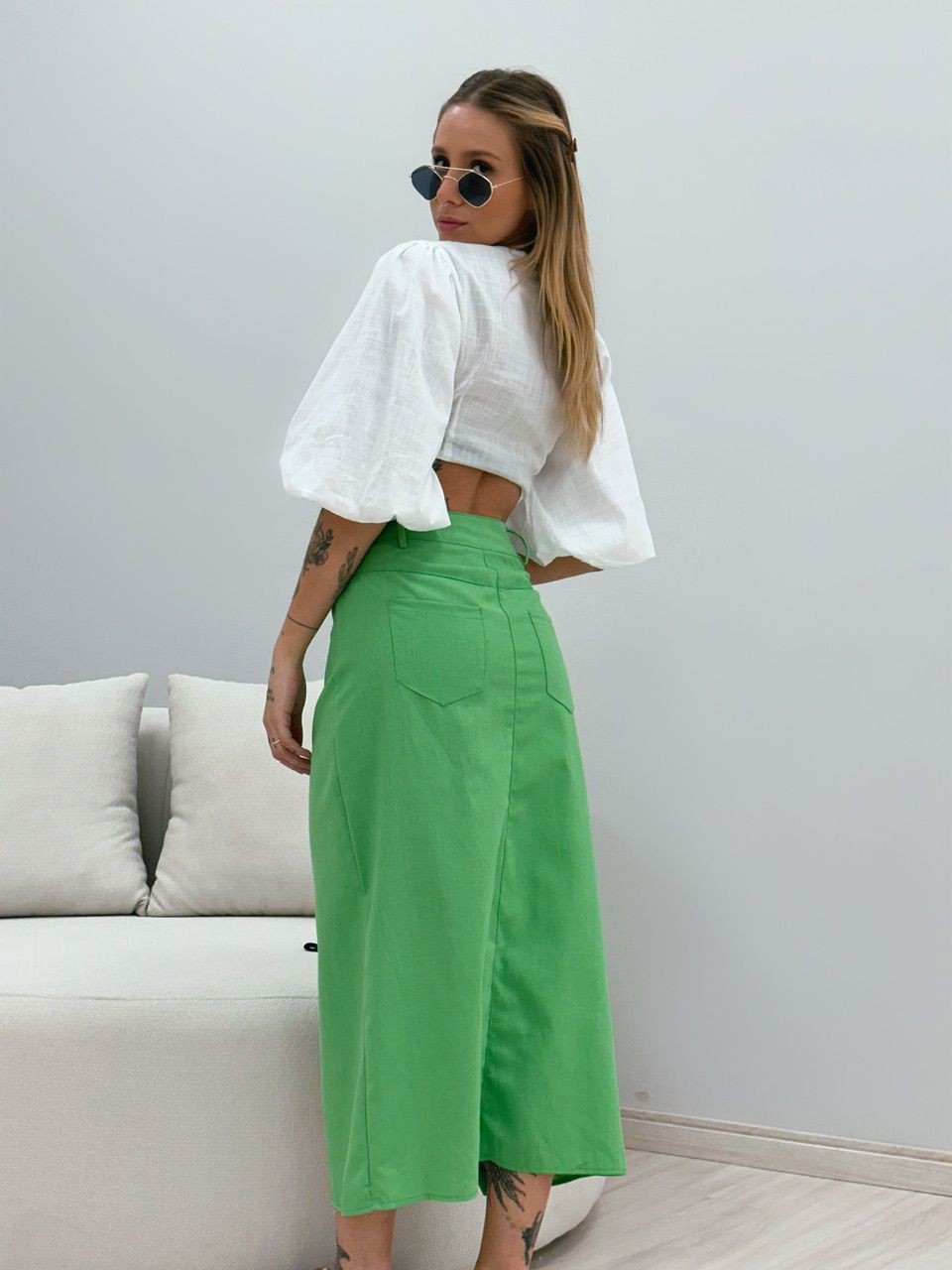 SAIA CLARA MIDI VERDE