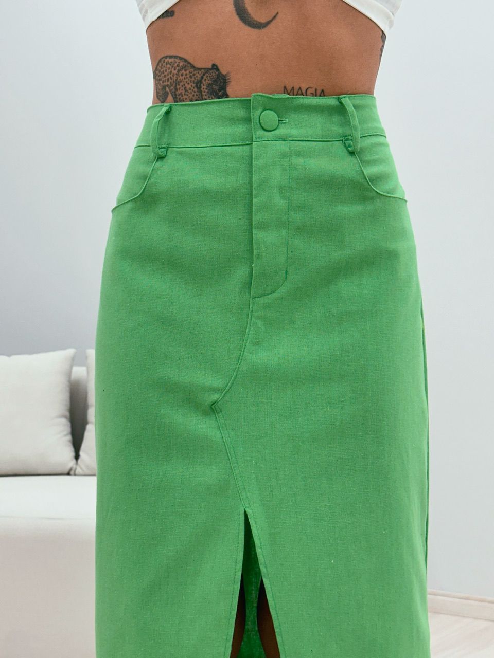 SAIA CLARA MIDI VERDE