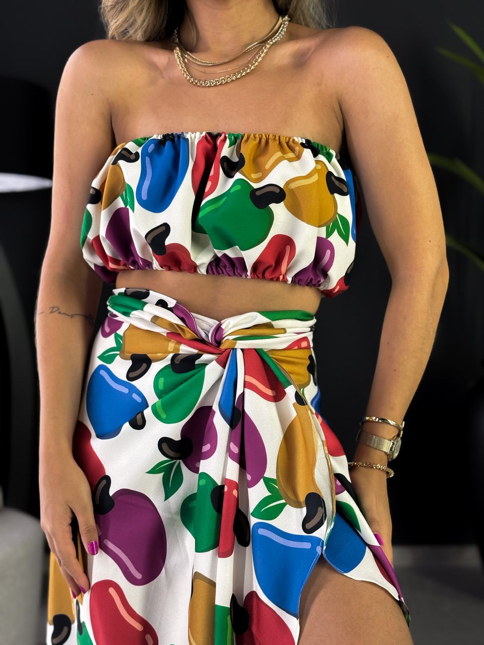 TOP ESTAMPADO CF CAJU - 0048270304 - CAROLLA FERRARO