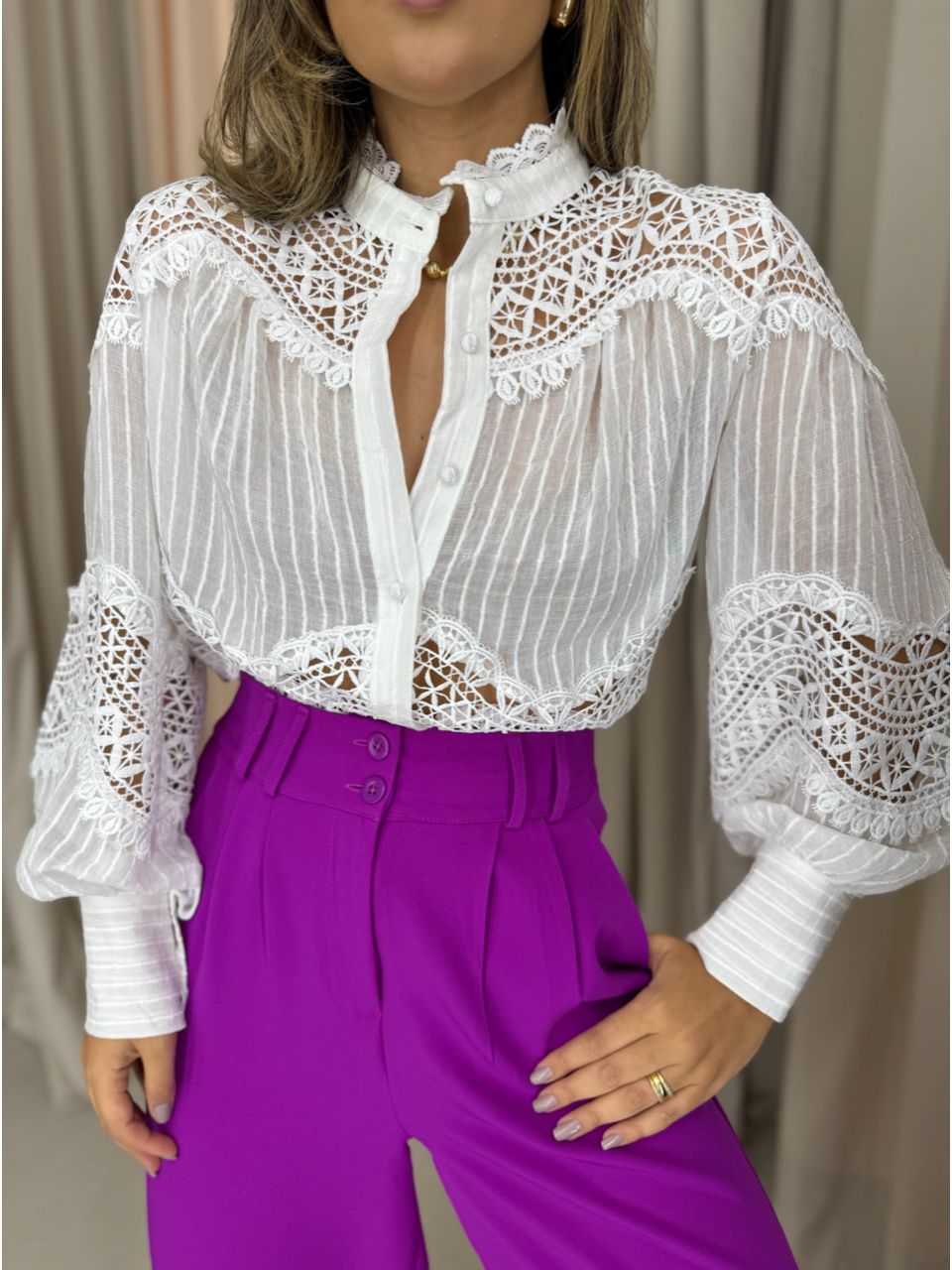 CALÇA ALICE PANTALONA FUCSIA