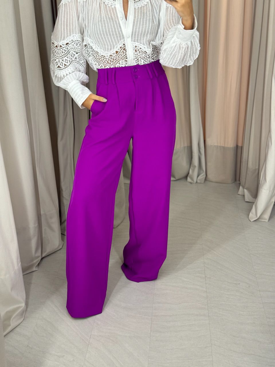 CALÇA ALICE PANTALONA FUCSIA