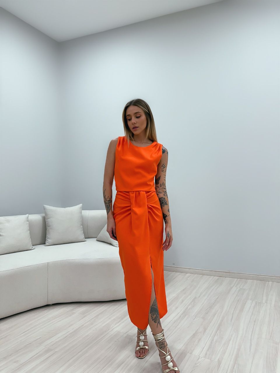 CONJUNTO MARIANA SAIA LARANJA