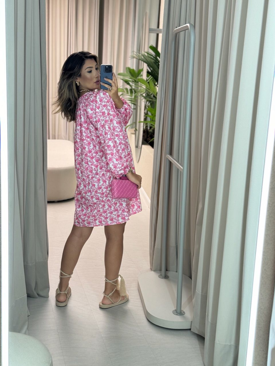 VESTIDO VITÓRIA MANGA ROSA