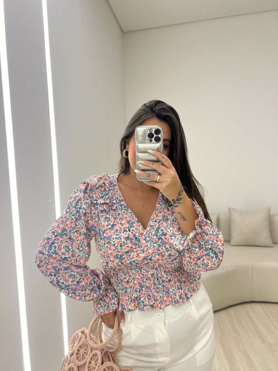 BLUSA YASMIN TRESPASSADA LILÁS