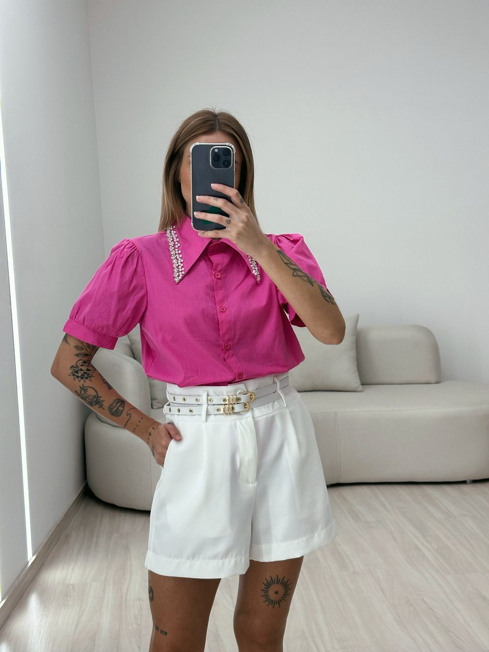 CAMISA ISIS PEDRARIA PINK