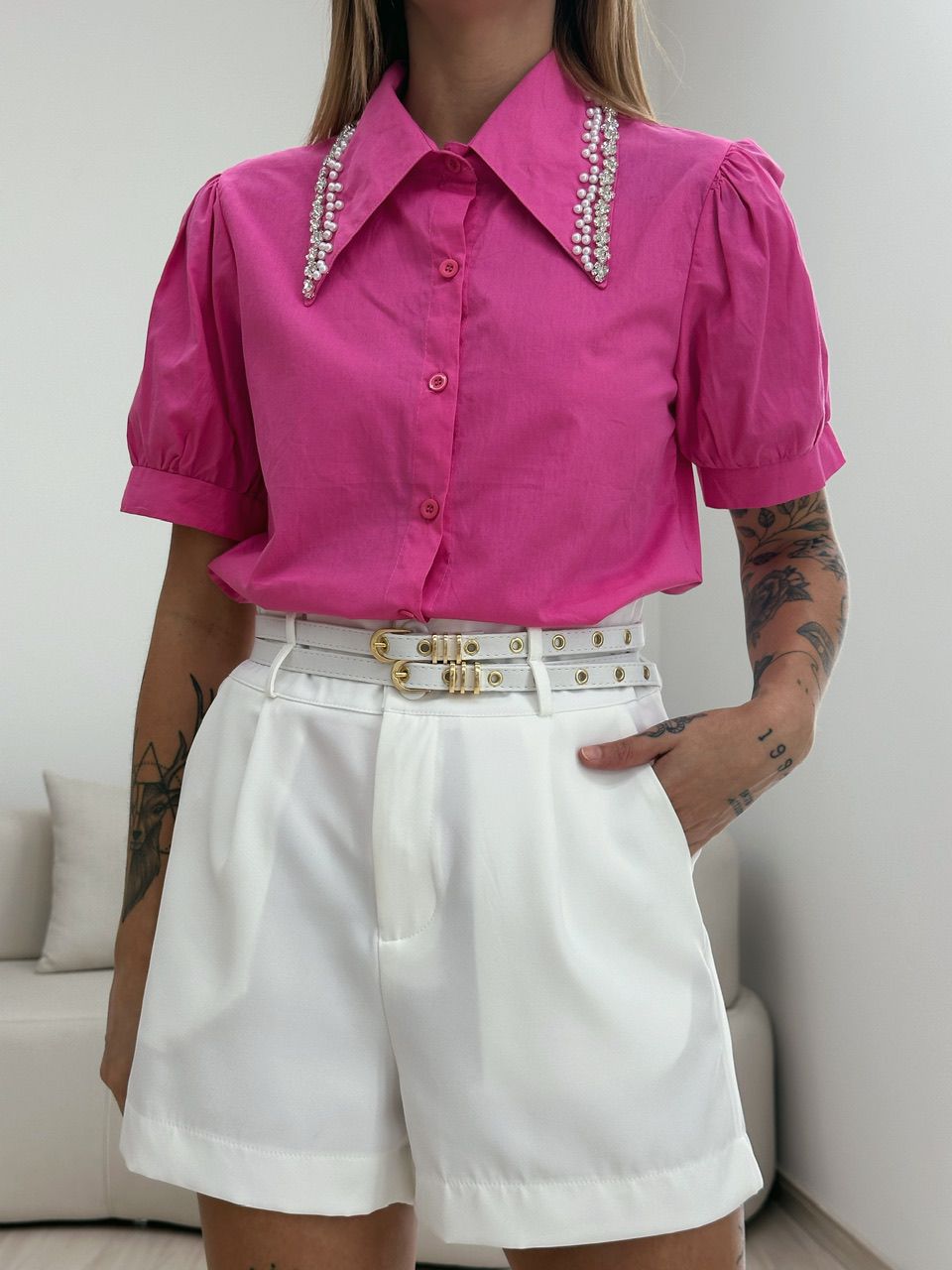 CAMISA ISIS PEDRARIA PINK