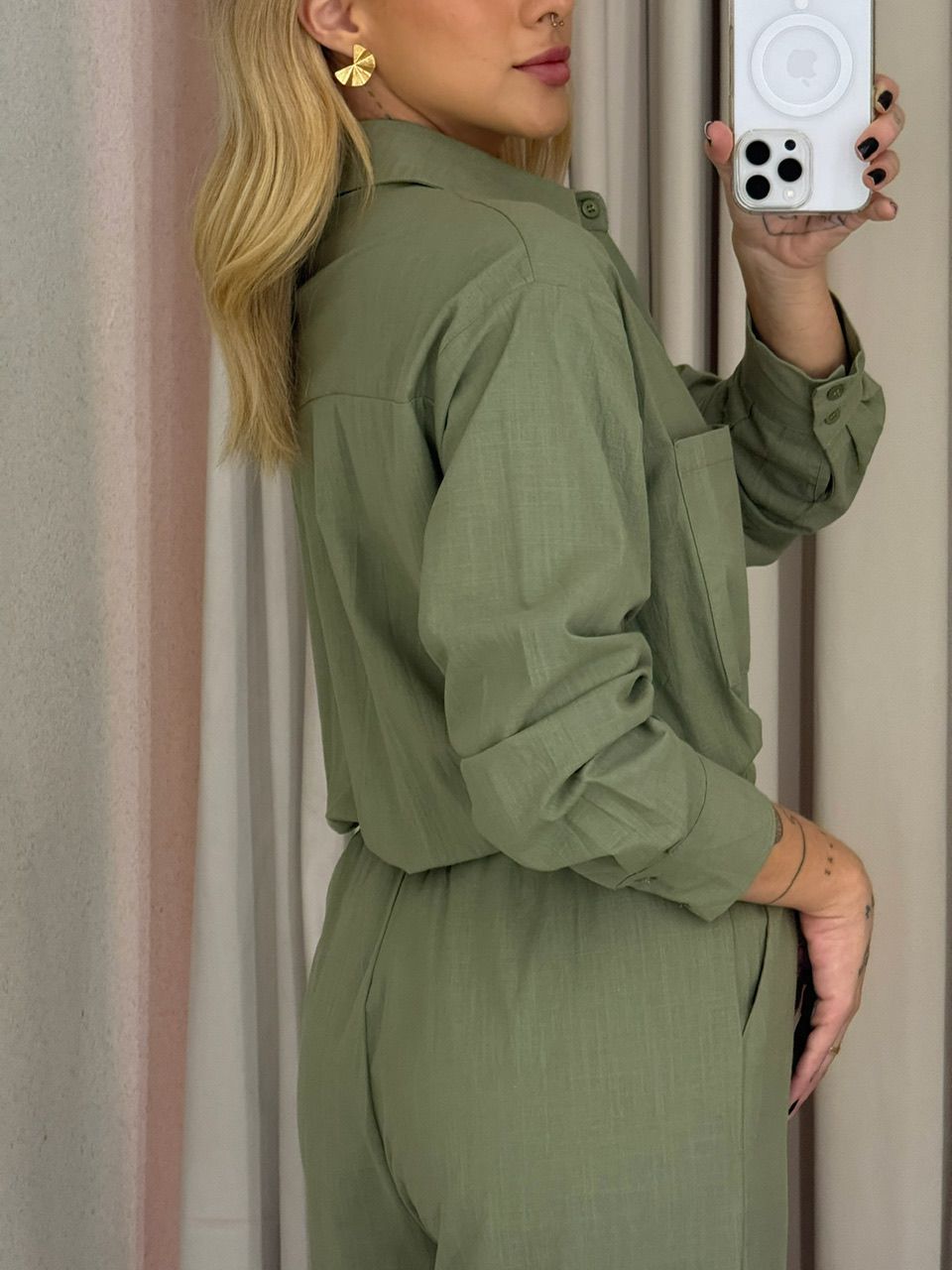 CONJUNTO RAIANE Camisa verde