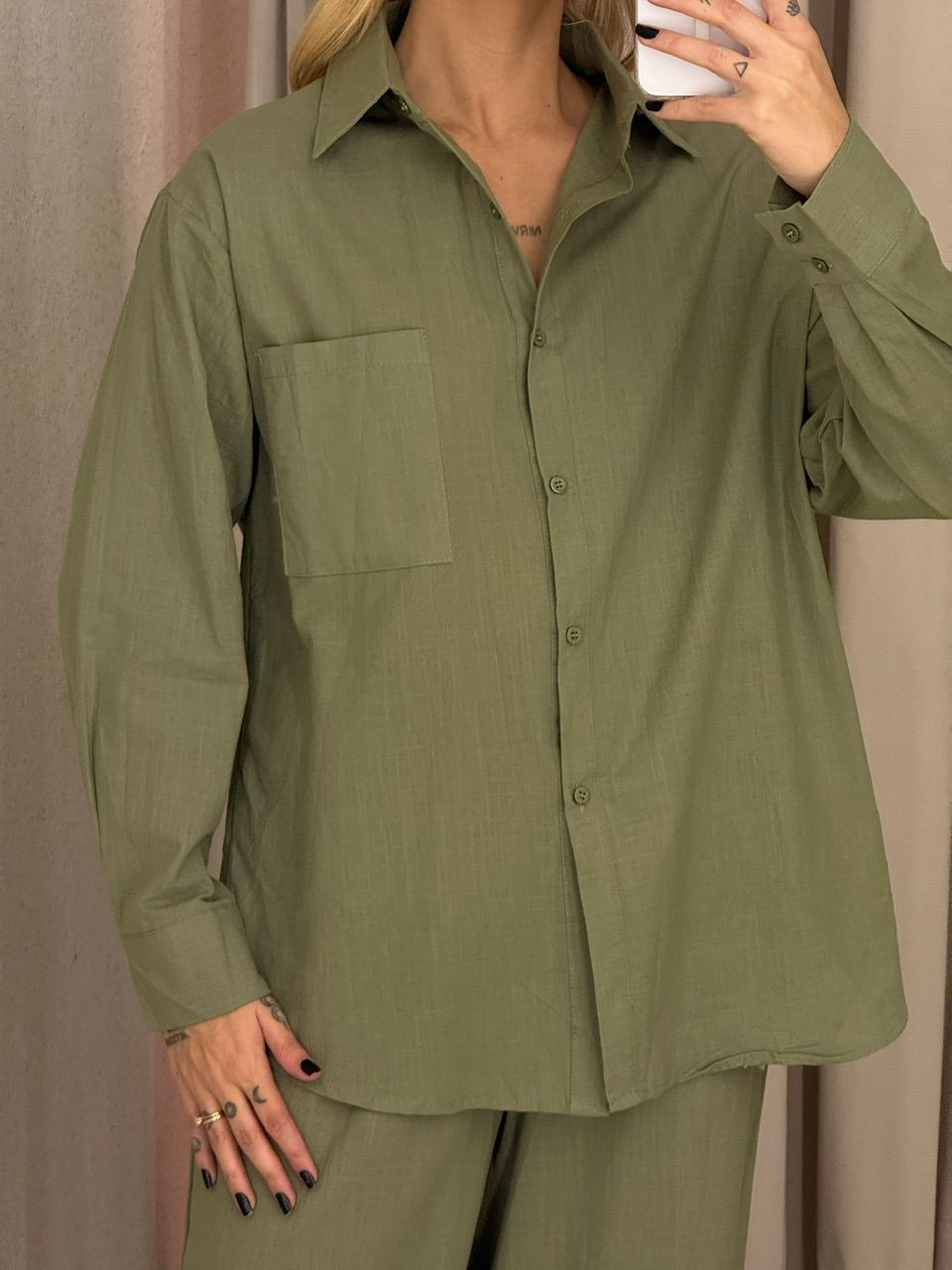 CONJUNTO RAIANE Camisa verde