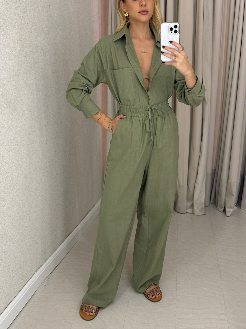 CONJUNTO RAIANE Camisa verde