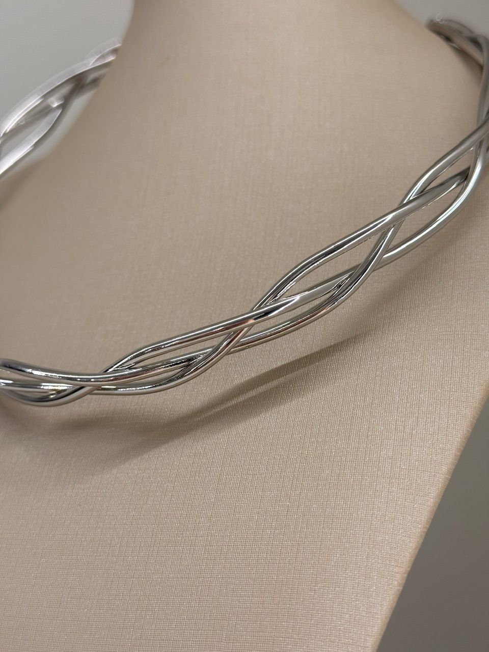 CHOKER VIVI TRANÇADA PRATA