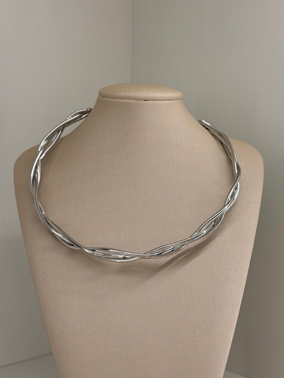 CHOKER VIVI TRANÇADA PRATA