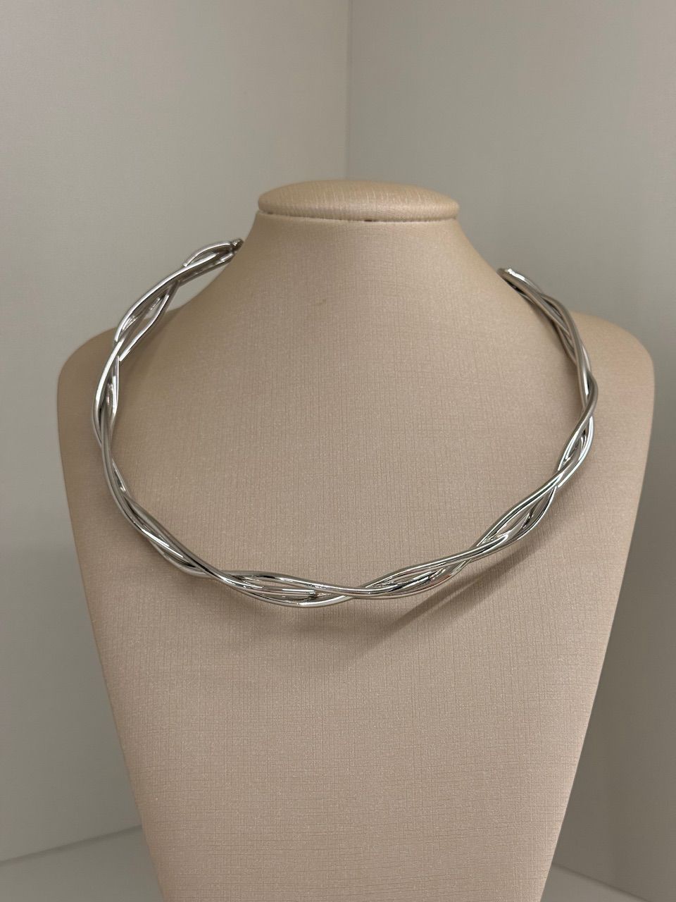 CHOKER VIVI TRANÇADA PRATA