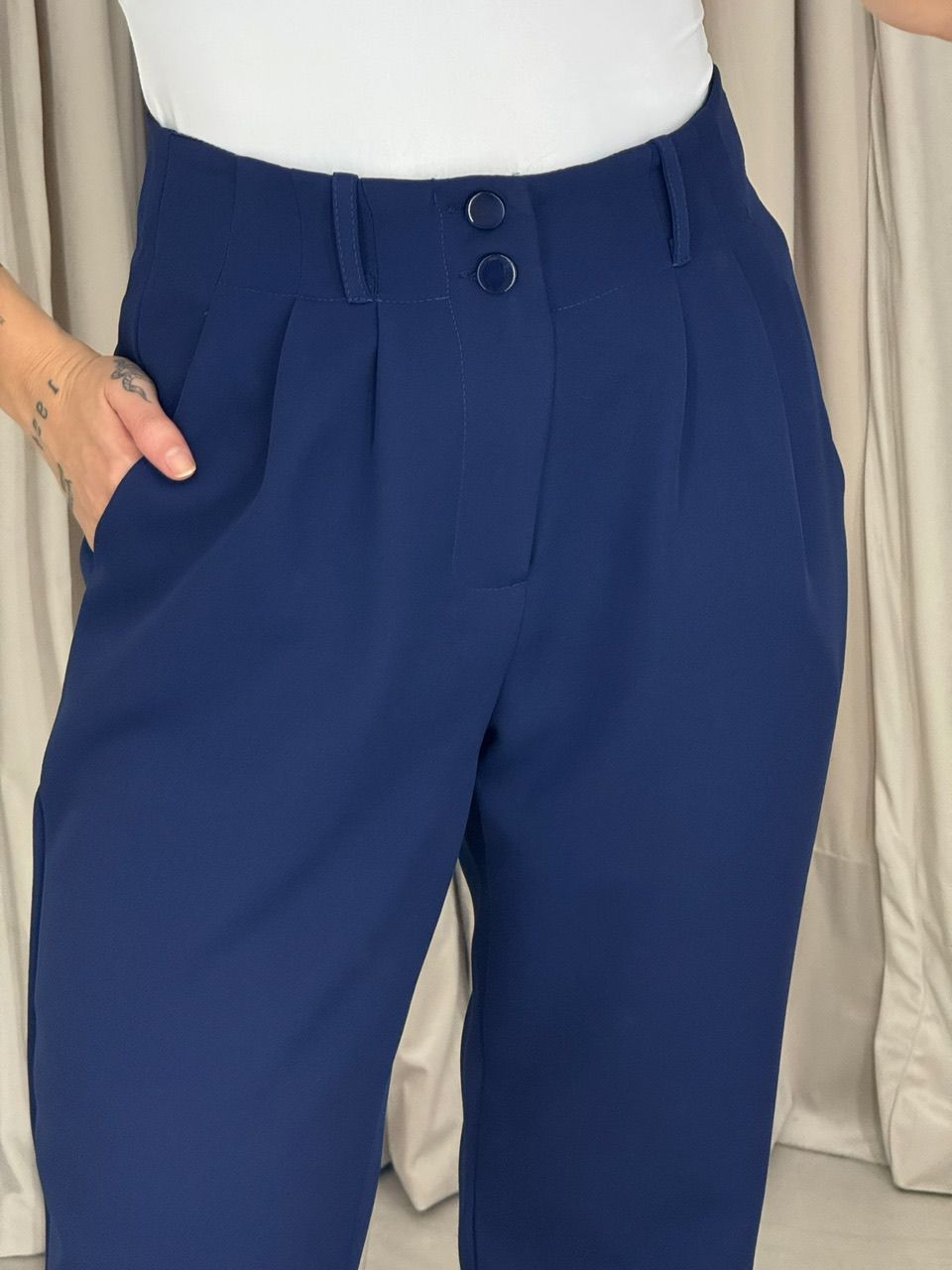 CALÇA SANDRA CENOURA MARINHO