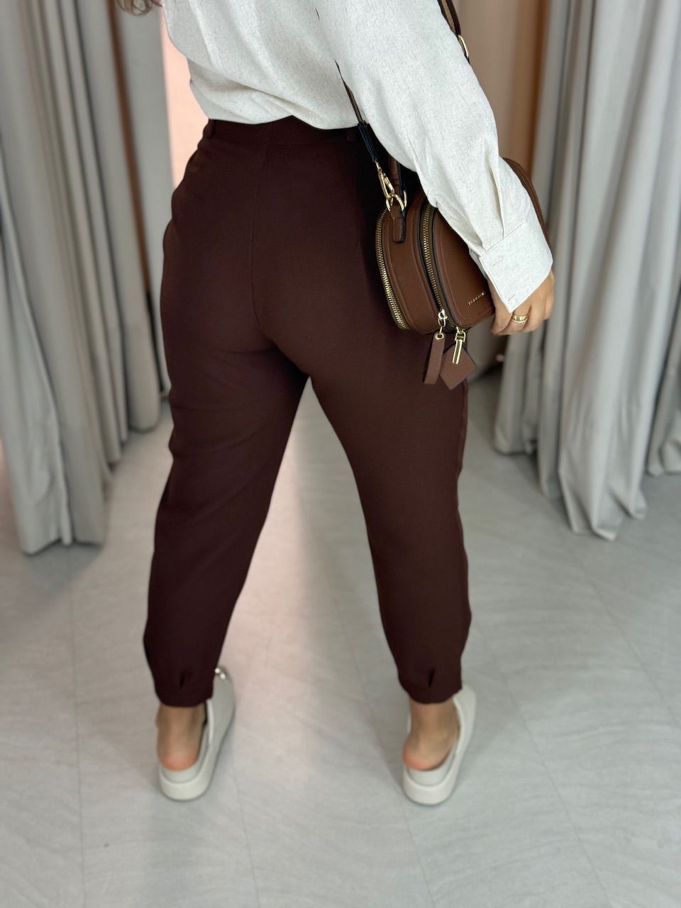 CALÇA SANDRA CENOURA MARROM