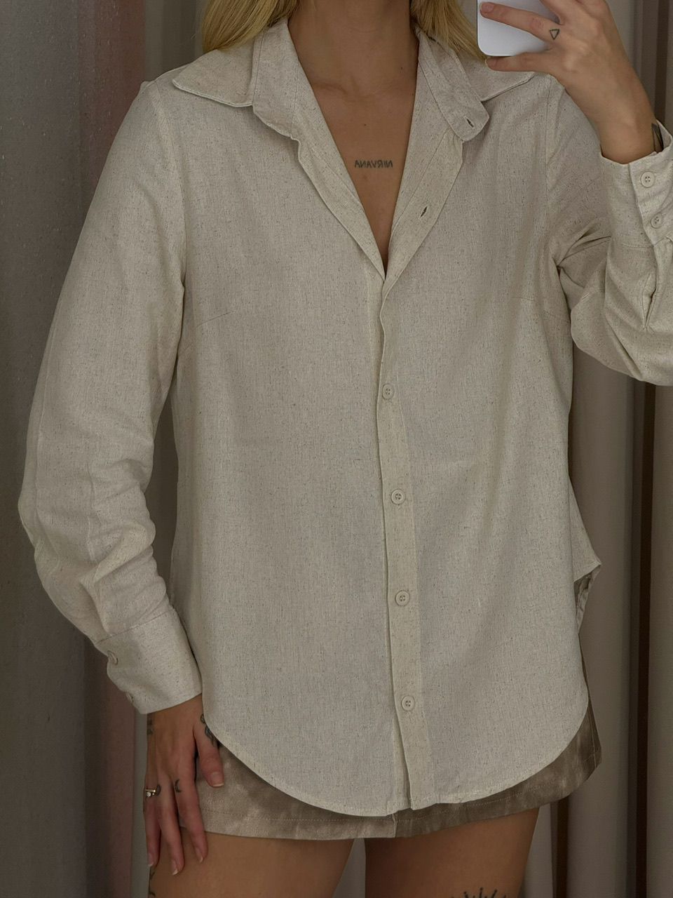 CAMISA ALANA LINHO CRU