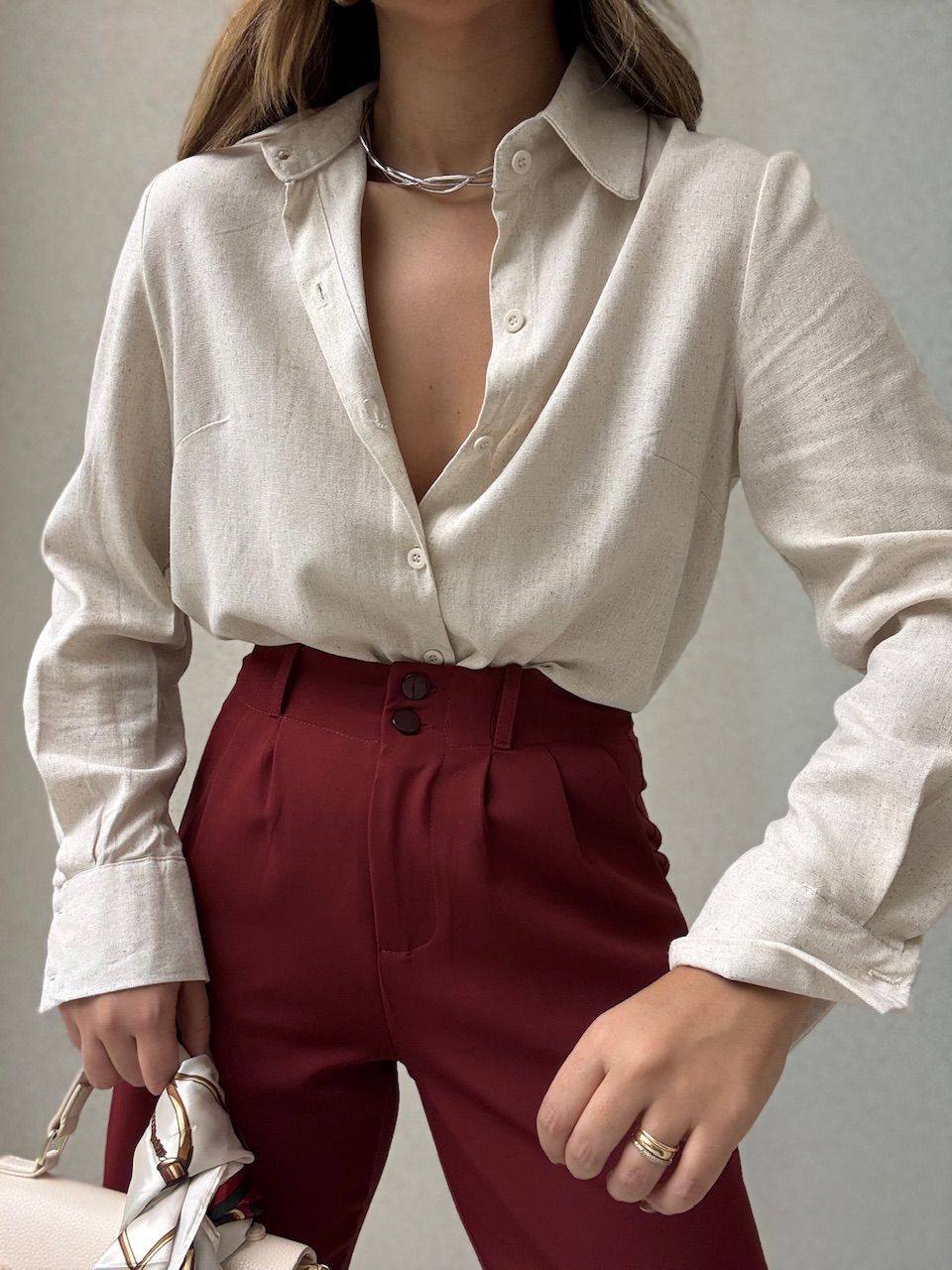 CAMISA ALANA LINHO CRU