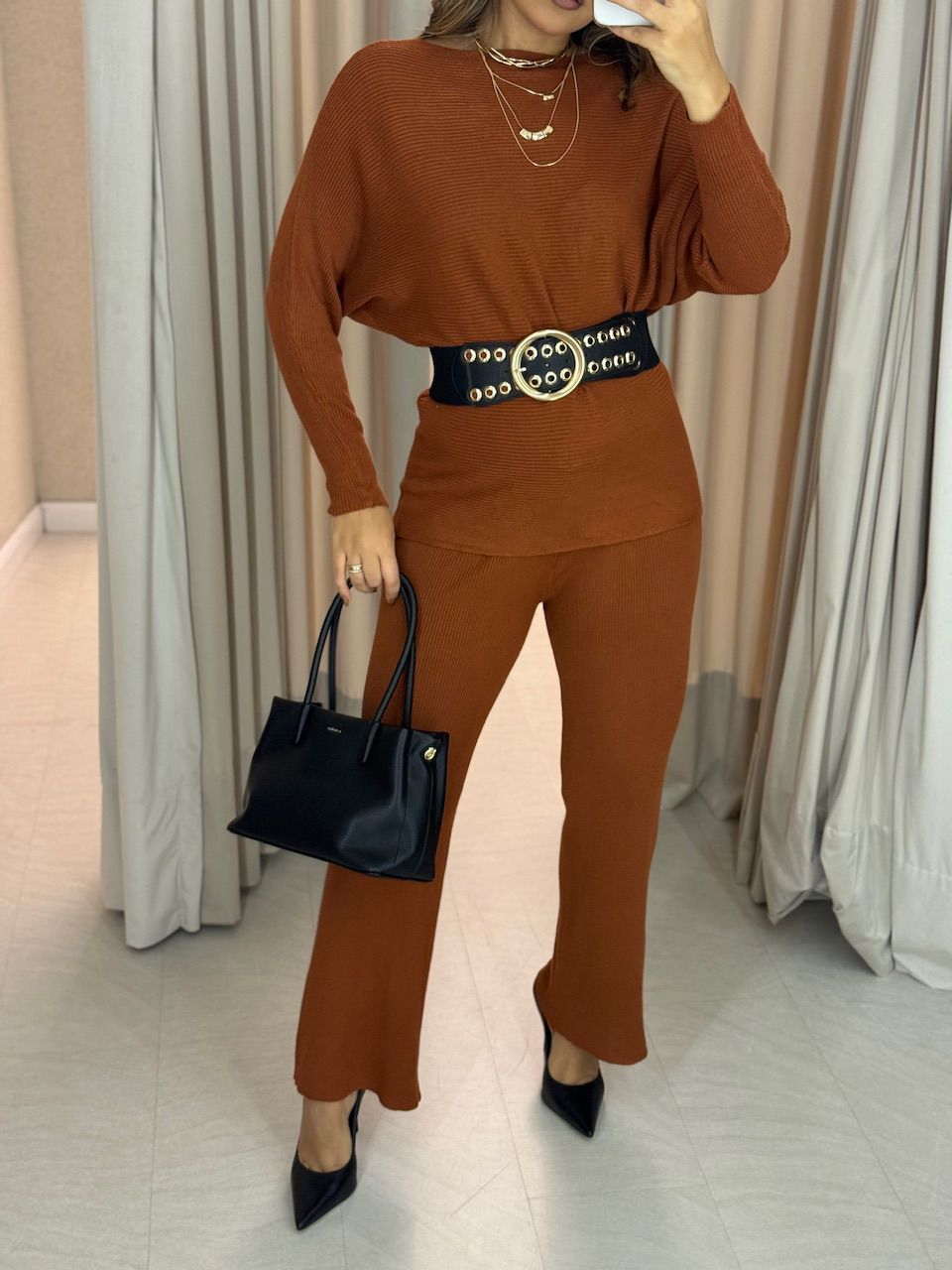 CONJUNTO NAYARA Tricot TELHA