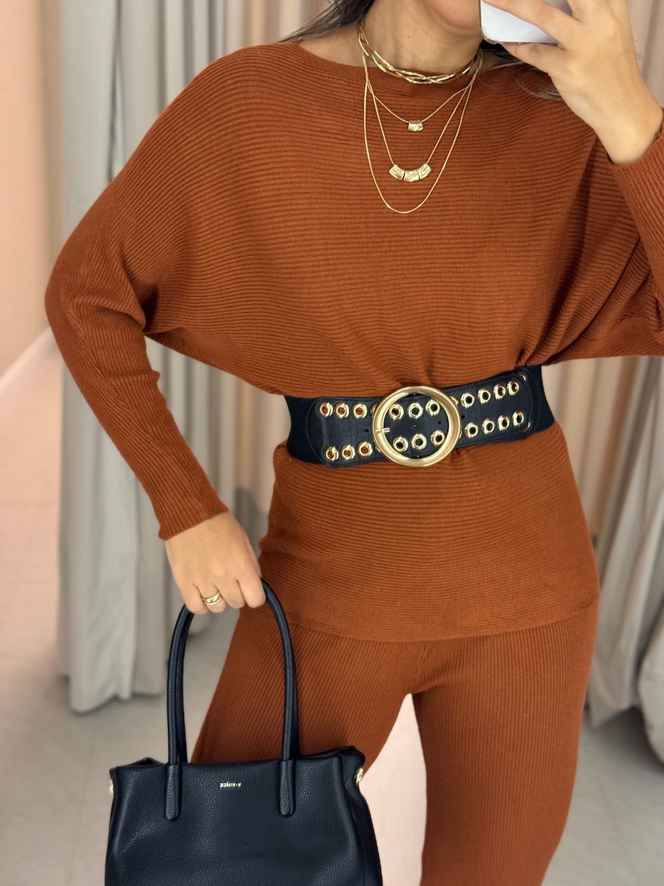 CONJUNTO NAYARA Tricot TELHA