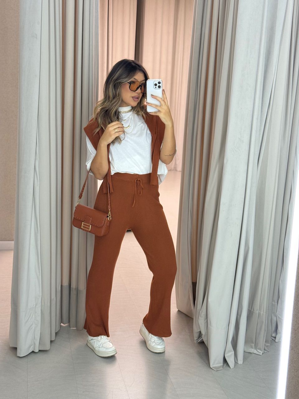 CONJUNTO NAYARA Tricot TELHA